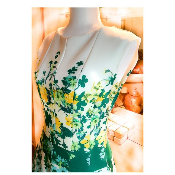 NWOT JULIAN TAYLOR SLEEVELESS FLARED DRESS  6 - Picture 3 of 5